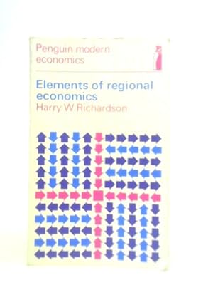 Image du vendeur pour Elements of Regional Economics mis en vente par World of Rare Books