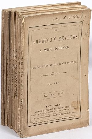 Bild des Verkufers fr The American Review: A Whig Journal (1847) zum Verkauf von Between the Covers-Rare Books, Inc. ABAA
