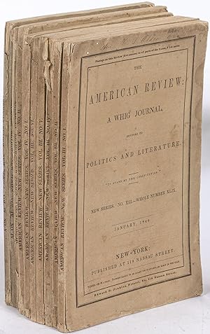 Bild des Verkufers fr The American Review: A Whig Journal (1849) zum Verkauf von Between the Covers-Rare Books, Inc. ABAA