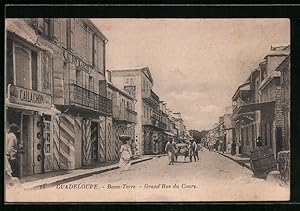 Postcard Guadeloupe, Basse-Terre, Grand`Rue du Cours