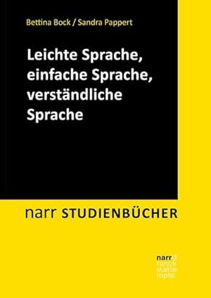 Imagen del vendedor de Leichte Sprache, Einfache Sprache, verstndliche Sprache a la venta por Wegmann1855