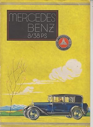 original Prospekt Mercedes-Benz Typ 8/38 PS ( W02 ) Werbebroschüre