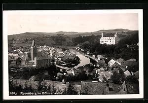 Ansichtskarte Rosenberg im Böhmerwald, Teilansicht mit Fluss