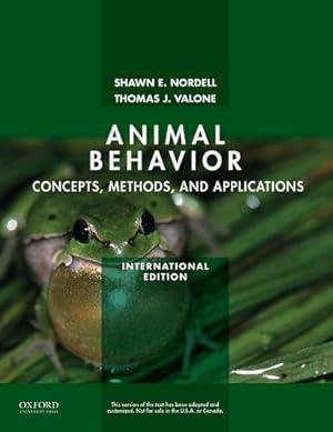 Imagen del vendedor de Animal Behavior: Concepts, Methods, and Applications a la venta por WeBuyBooks