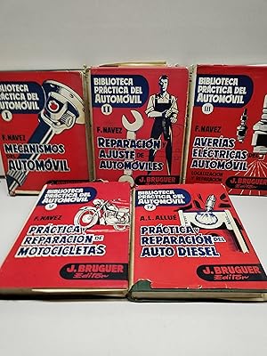 Biblioteca práctica del automóvil. 5 TOMOS (completa).