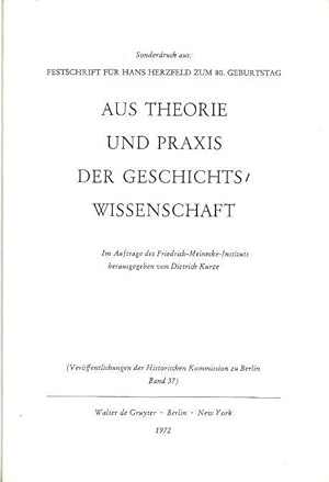 Bild des Verkufers fr Biographie und Autobiographie heute ( = Sonderdruck aus: Festschrift fr Hans Herzfeld zum 80. Geburtstag. Aus Theorie und Praxis der Geschichtswissenschaft - Im Auftrage des Friedrich-Meinecke-Instituts. Verffentlichungen der Historischen Kommission zu Berlin, Band 37 ). zum Verkauf von Antiquariat Carl Wegner