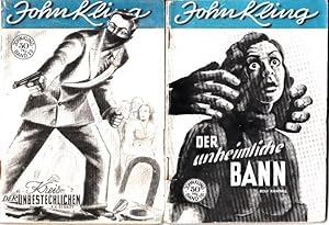 Immagine del venditore per John Kling's Abenteuer. 2 Hefte der Reihe: Band 16 - Rolf Randall - Der unheimliche Bann UND Band 22 - K. H. Berndt - Kreis der Unbestechlichen. venduto da Antiquariat Carl Wegner