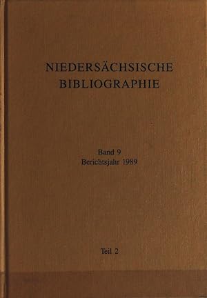 Niedersächsische Landesbibliothek, Band 9, Berichtsjahr 1989, Teil 2.