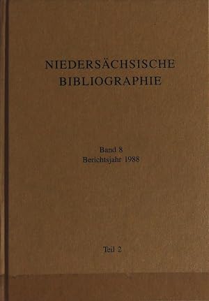 Niedersächsische Landesbibliothek, Band 8, Berichtsjahr 1988, Teil2.