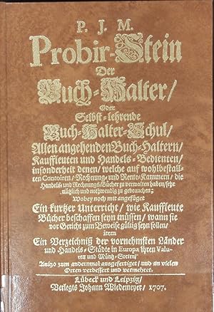 Bild des Verkufers fr Probir-Stein der Buch-Halter. zum Verkauf von Antiquariat Bookfarm