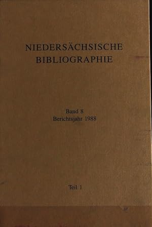Niedersächsische Landesbibliothek, Band 8, Berichtsjahr 1988, Teil 1.