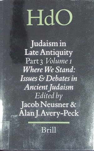 Image du vendeur pour Judaism in late antiquity ; Pt. 3. Where we stand: issues and debates in ancient Judaism ; Vol. 1. mis en vente par Antiquariat Bookfarm