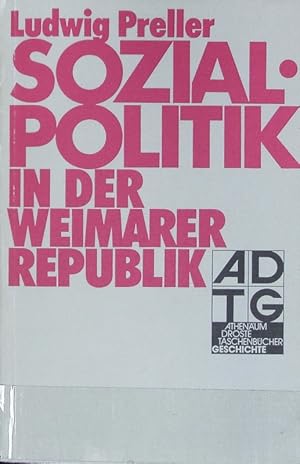 Seller image for Sozialpolitik in der Weimarer Republik. for sale by Antiquariat Bookfarm