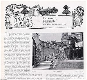 Imagen del vendedor de Lilleshall, Shropshire. The Seat of The Duke of Sutherland. Several pictures and accompanying text, removed from an original issue of Country Life Magazine, 1898. a la venta por Cosmo Books