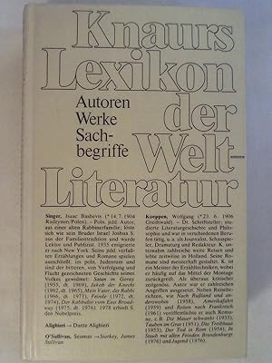 Bild des Verkufers fr Knaurs Lexikon der Weltliteratur.: Autoren - Werke - Sachbegriffe. zum Verkauf von Buchmerlin