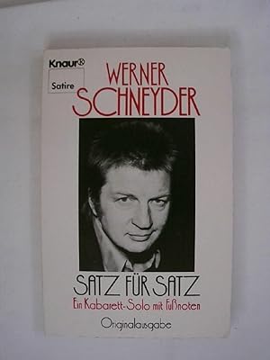 Bild des Verkufers fr Satz fr Satz: Ein Kabarett-Solo mit Fussnoten (Knaur Taschenbcher. Humor). zum Verkauf von Buchmerlin