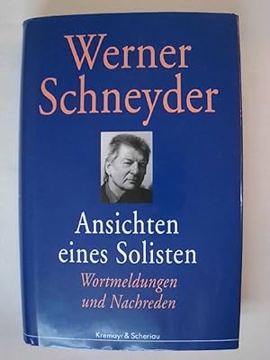 Seller image for Ansichten eines Solisten. for sale by Buchmerlin