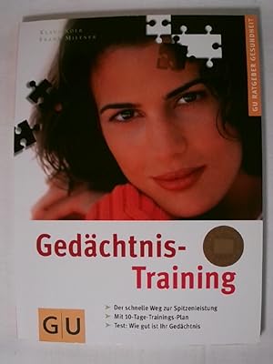 Imagen del vendedor de Gedchtnis-Training. GU Ratgeber Gesundheit. a la venta por Buchmerlin