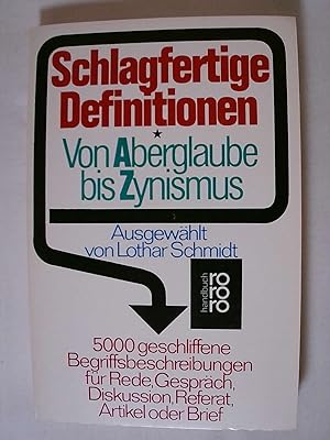 Immagine del venditore per Schlagfertige Definitionen. venduto da Buchmerlin