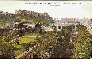 Edinburgh Castle Vintage Scotland Postcard