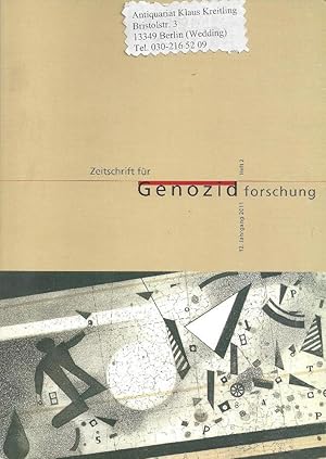 Seller image for Zeitschrift fr Genozidforschung. Strukturen, Folgen, Gegenwart kollektiver Gewalt for sale by Klaus Kreitling