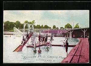 Postcard Cincinnati, OH, Swimming Pool Chester Park