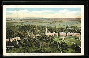 Postcard Kent, OH, Airscope of Kent State Normal College