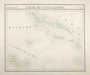 "Oceanique / Partie des Iles Salomon / No. 32" - Solomon Islands Salomon-Inseln South Pacific Oce...