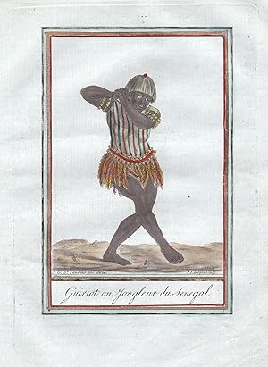 Seller image for Guiriot ou Jongleur de Sengal" - Senegal juggler Griot West Africa Afrika people costume Trachten for sale by Antiquariat Steffen Vlkel GmbH