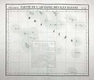 "Oceanique / Partie de l'Archipel des Iles Basses. / No. 48" - Tuamotus Archipelago Tuamotu Islan...