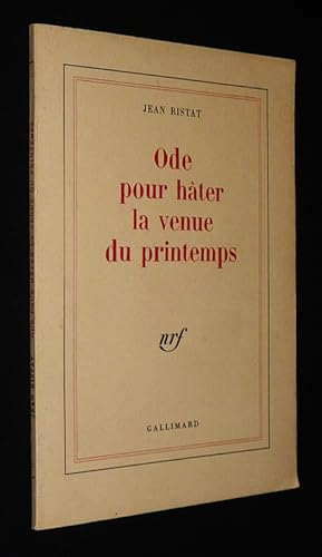 Seller image for Ode pour hter la venue du printemps for sale by Abraxas-libris