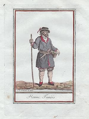 Seller image for Homme Finnoise" - Finnland Finland Finnish man costume Tracht for sale by Antiquariat Steffen Vlkel GmbH