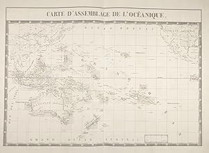 "Carte d'Assemblage de l'Oceanique" - Oceanie Oceania Australia Indonesia Pacific Ocean Philippin...