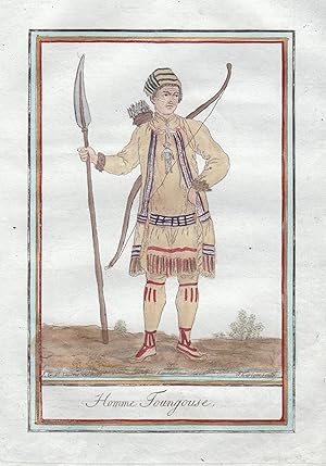 Seller image for Homme Tongouse" - Tungusen Tungus Tungus Sibirien Siberia Russland Russia / costume Tracht for sale by Antiquariat Steffen Vlkel GmbH