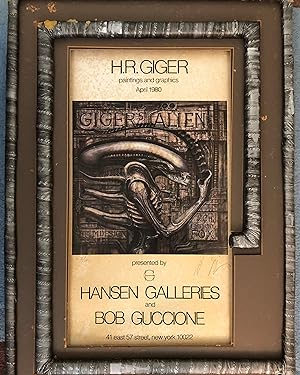 Signed Limited HR Giger Alien Exhibition Poster