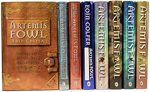 Bild des Verkufers fr [Complete Artemis Fowl]. Artemis Fowl; The Arctic Incident; The Eternity Code; The Opal Deception; The Lost Colony; The Time Paradox; The Atlantis Complex; The Last Guardian zum Verkauf von Adrian Harrington Ltd, PBFA, ABA, ILAB