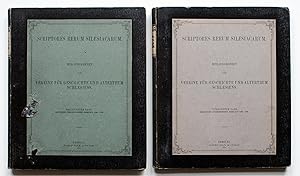 Bild des Verkufers fr Politische Correspondenz Breslaus im Zeitalter des Knigs Matthias Corvinus. Erste (1469-1479) und zweite Abtheilung (1479-1490). Namens des Vereins fr Geschichte und Alterthum Schlesiens herausgegeben [Scriptores Rerum Silesiacarum, 13. u. 14. Bd.] zum Verkauf von Versandantiquariat Hsl