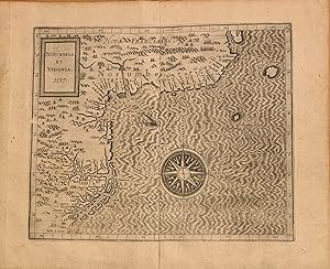 Norumbega et Virginia; 1597 Important first state map of the East Coast of North America