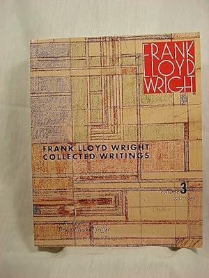 Bild des Verkufers fr Frank Lloyd Wright: Collected Writings : Volume 3 1931-1939 zum Verkauf von Henniker Book Farm and Gifts