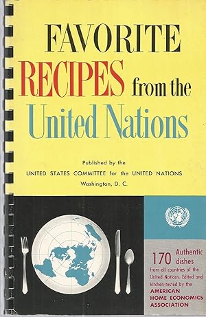 Imagen del vendedor de Favorite Recipes from the United Nations a la venta por The Book Junction