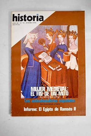 Seller image for Historia 16, Ao 1978, n 21:: El anticolonialismo espaol; El segundo entierro; La sublevacin franquista en Cartagena; Los junteros andaluces; Los anarquistas del Plata; La destruccin de una cultura: los millares de Santa Fe de Mondjar; El Egipto de Ramss II; Historia de un tpico: la mujer en la Edad Media; La ambicin de la emperatriz Wu for sale by Alcan Libros