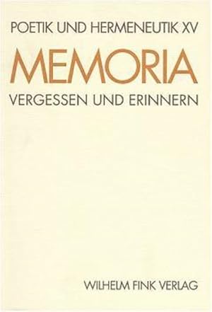 Seller image for Memoria - Vergessen und Erinnern for sale by moluna