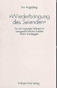 Seller image for Wiederbringung des Seienden for sale by moluna