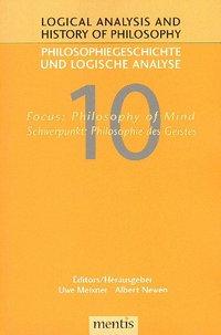 Seller image for Logical Analysis and History of Philosophy / Philosophiegeschichte und logische Analyse / Focus: Philosophy of Mind /Schwerpunkt: Philosophie des Geistes for sale by moluna