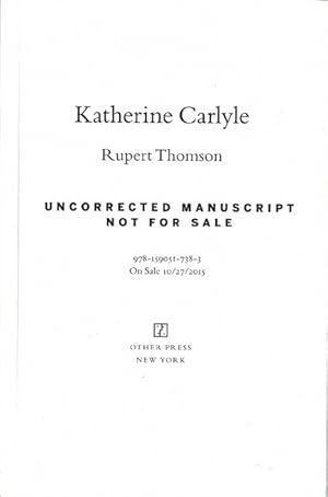 Image du vendeur pour Katherine Carlyle. mis en vente par La Librera, Iberoamerikan. Buchhandlung