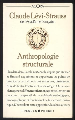 Image du vendeur pour Anthropologie structurale mis en vente par Versandantiquariat Markus Schlereth