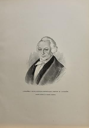 (Gravure) L'honorable Michel-Eustache-Gaspard-Alain Chartier de Lotbinière, deuxième président de...