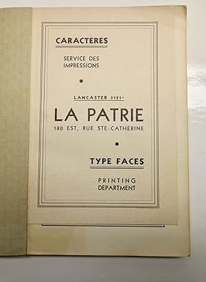Caractères, types