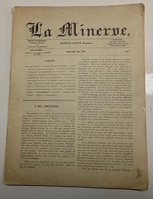 La Minerve : revue périodique politique, histoire et littérature canadienne, les quatre premiers ...