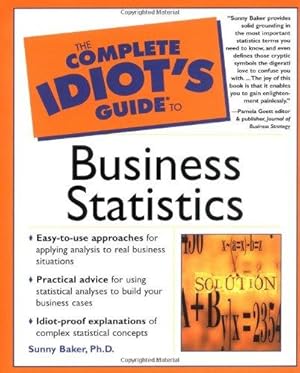 Image du vendeur pour The Complete Idiot's Guide to Business Statistics mis en vente par WeBuyBooks